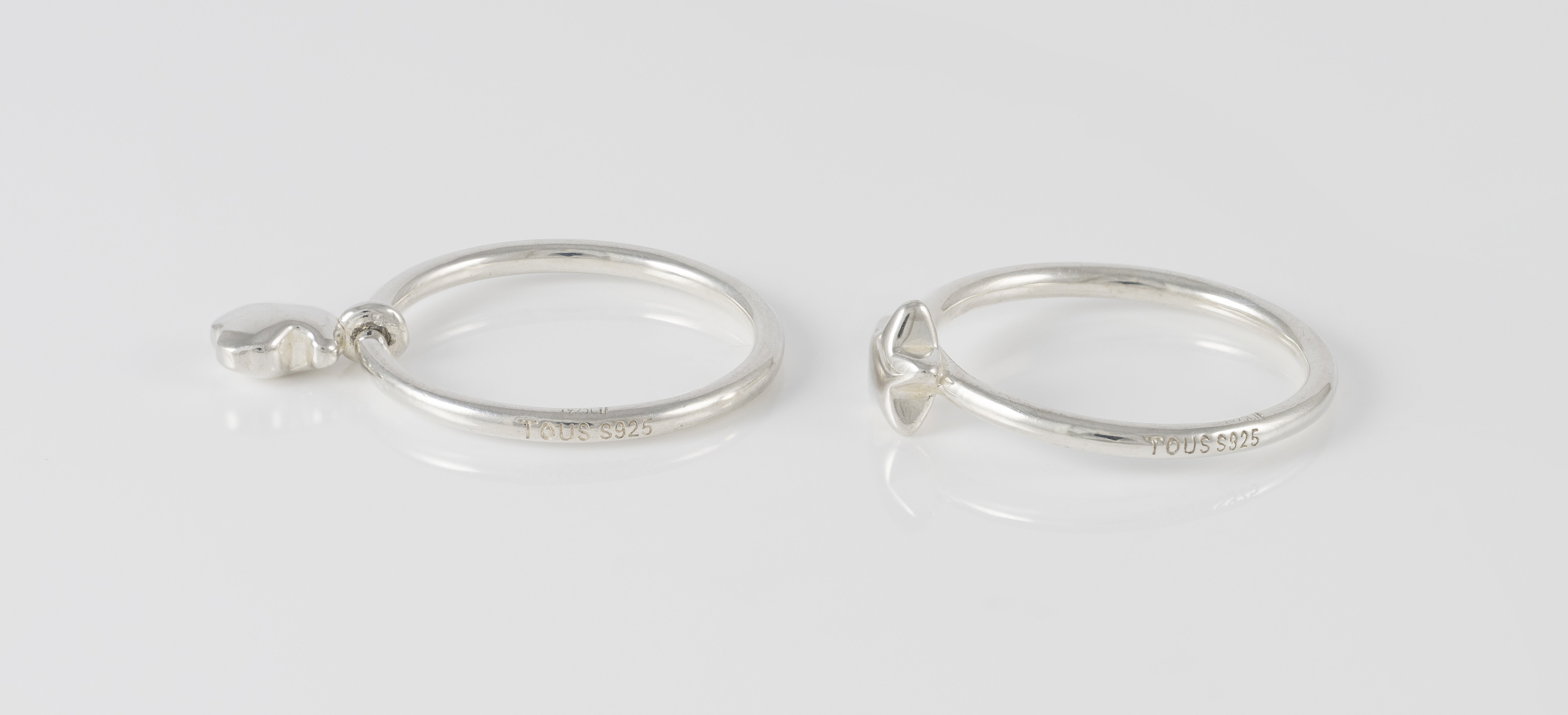 Pack de Anillos Tous motivos oso-estrella de plata Mini Icons