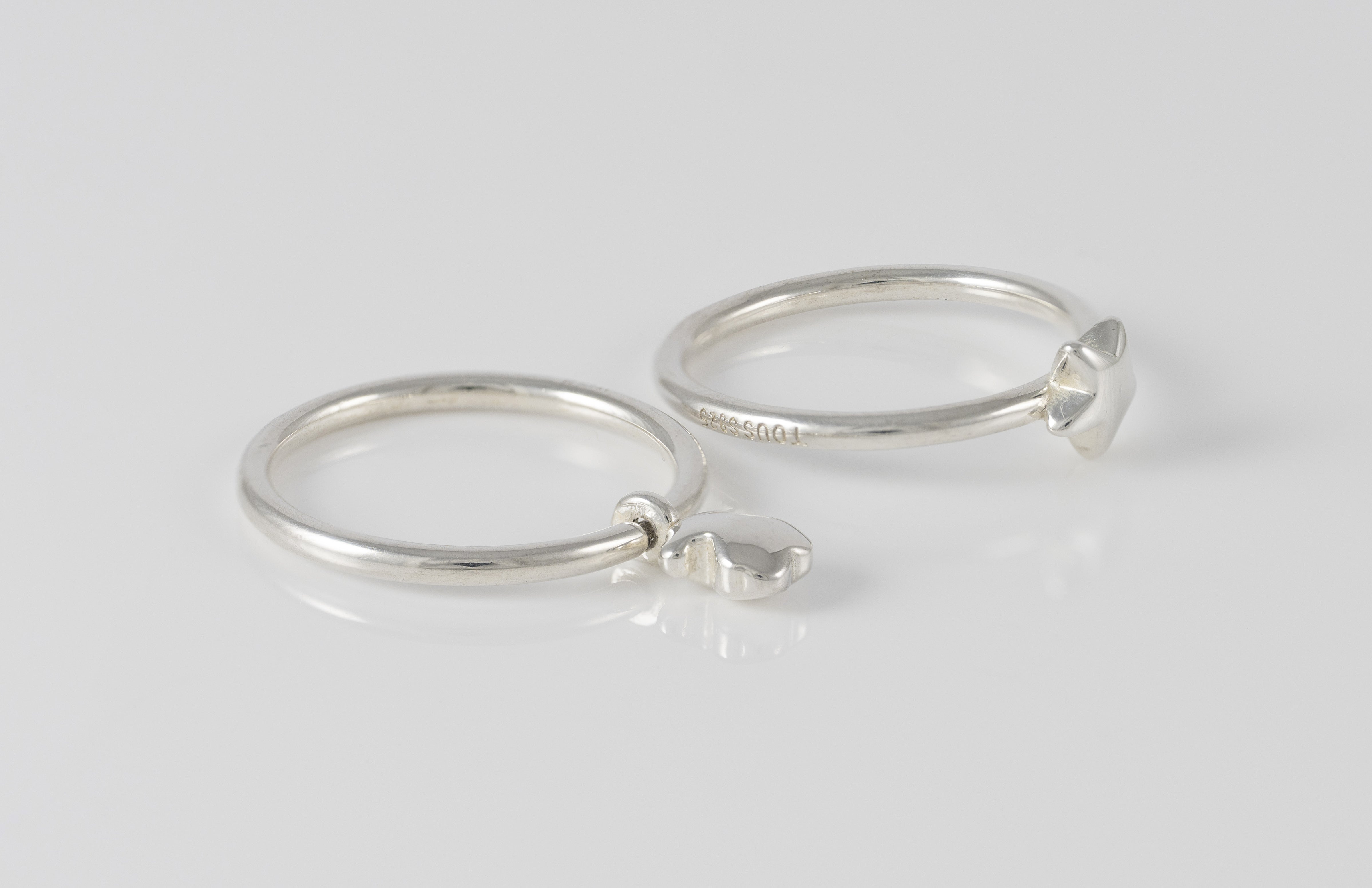 Pack de Anillos Tous motivos oso-estrella de plata Mini Icons
