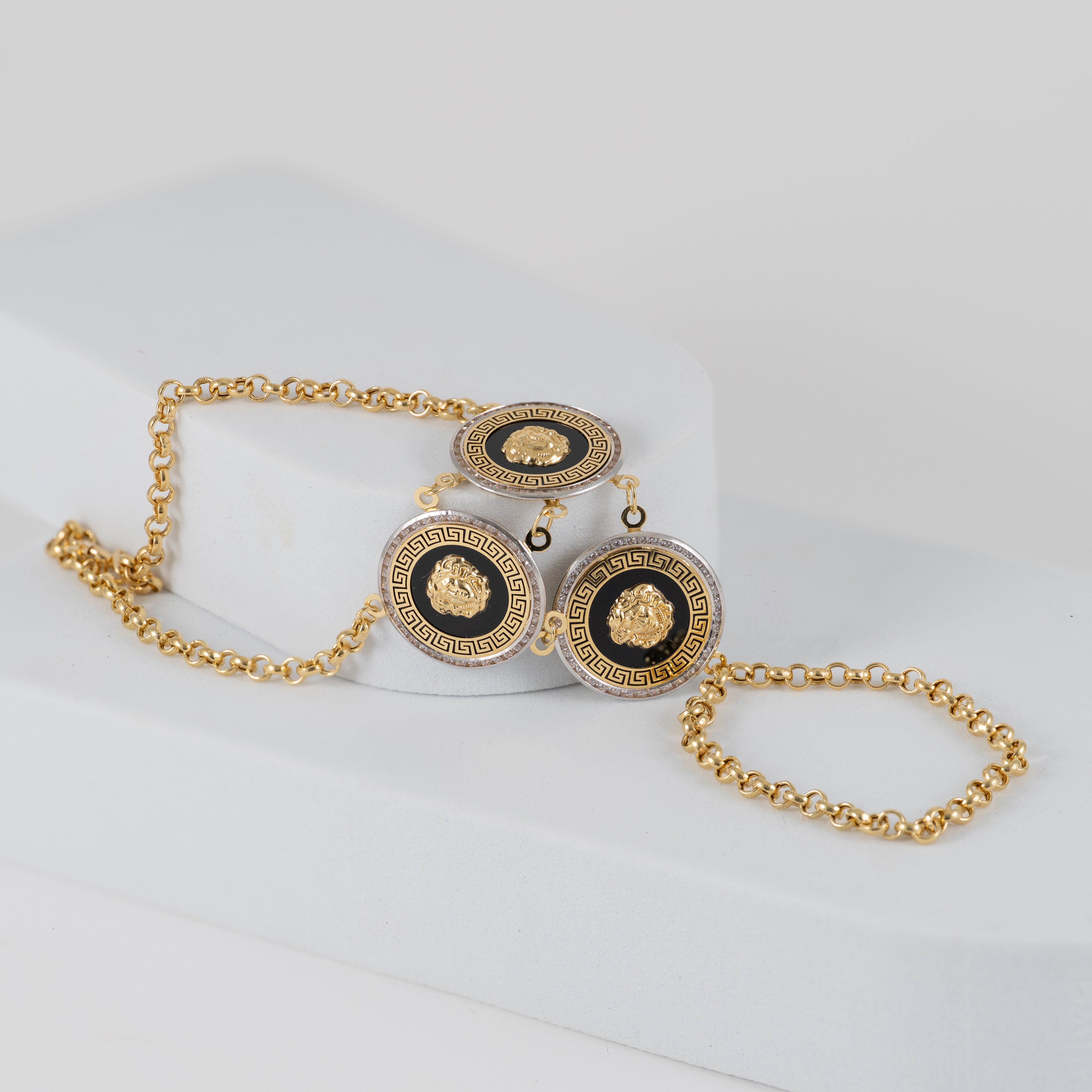Pulsera pasamanos oro 18k 750
