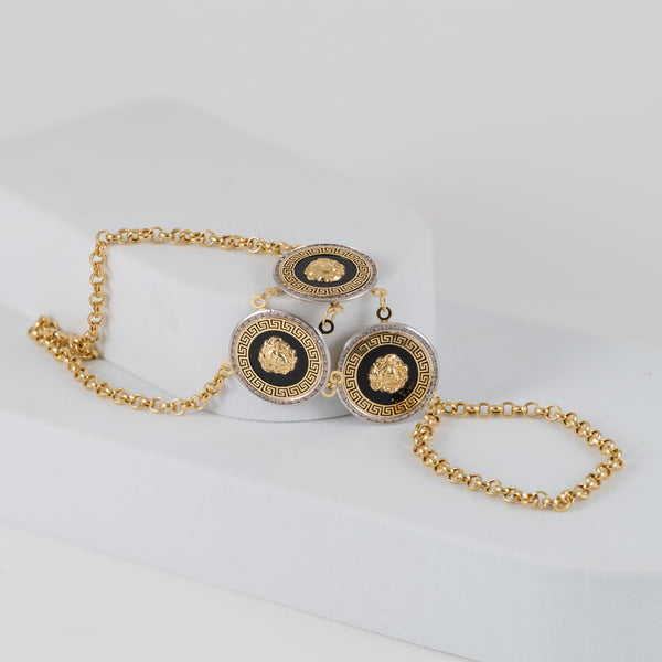 Pulsera pasamanos oro 18k 750