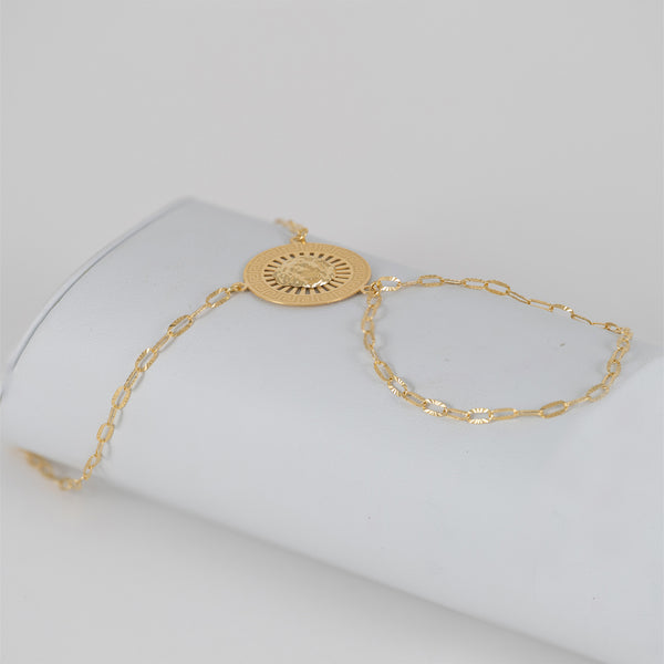 Pulsera pasamanos oro 18k 750