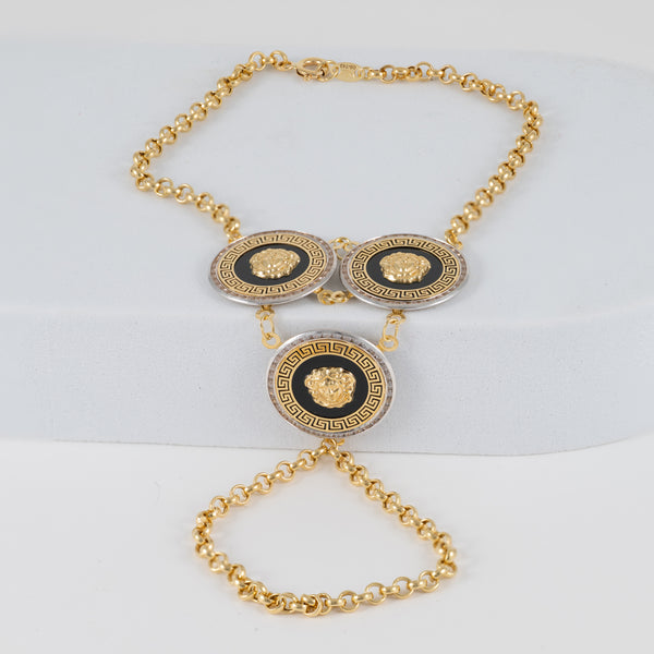 Pulsera pasamanos oro 18k 750