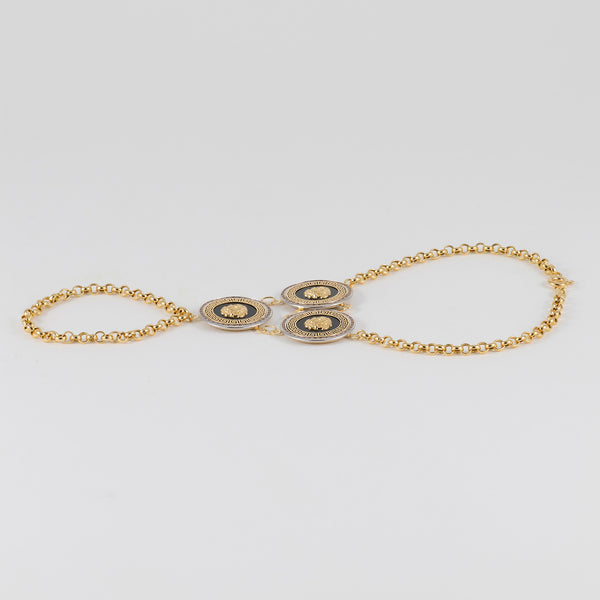 Pulsera pasamanos oro 18k 750