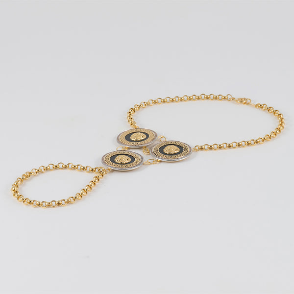 Pulsera pasamanos oro 18k 750