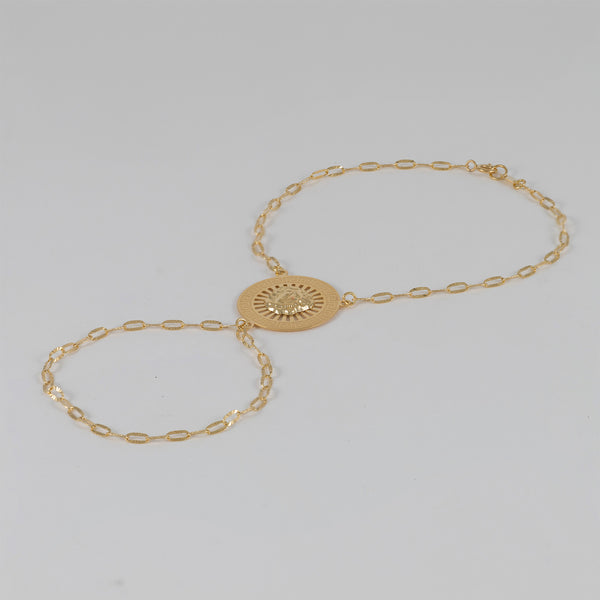 Pulsera pasamanos oro 18k 750