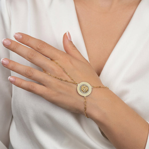Pulsera pasamanos oro 18k 750