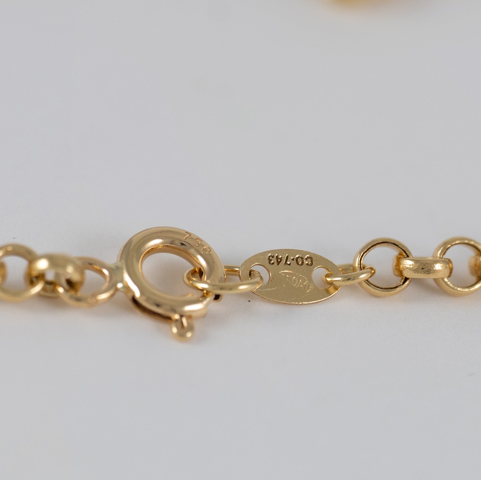 Pulsera pasamanos oro 18k 750