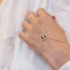 Pulsera pasamanos Mano de Fátima oro 18k 750