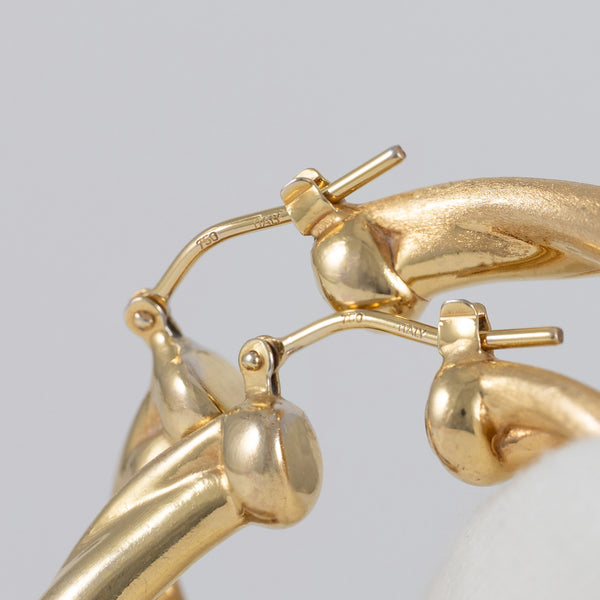 Pendientes de aro oro 18k 750
