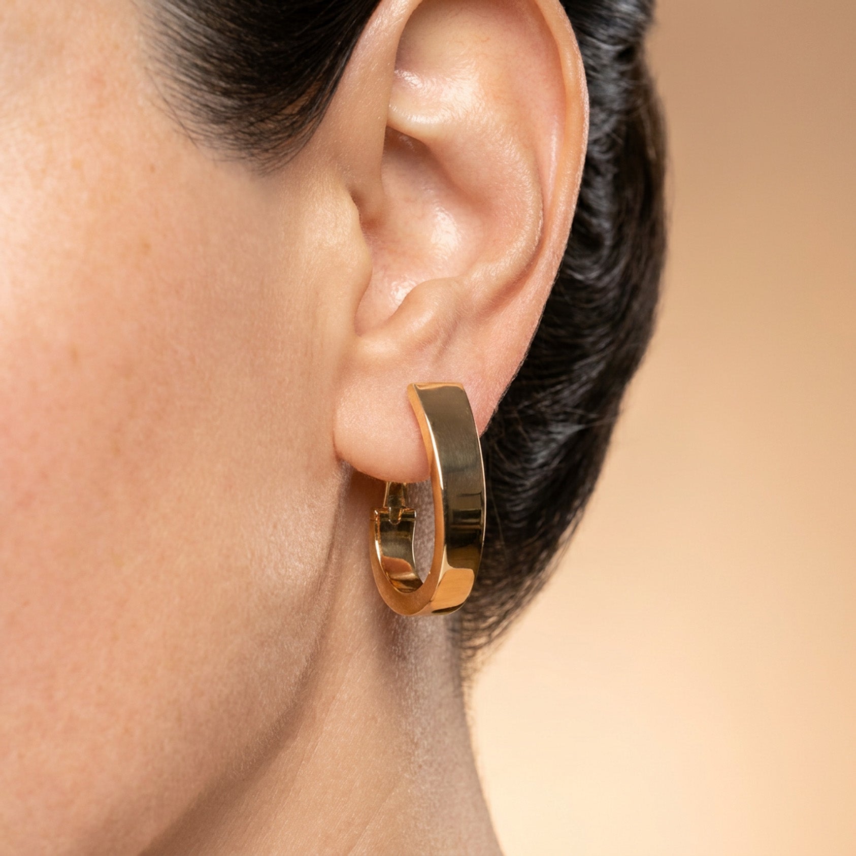 Pendientes de aro oro 18k 750