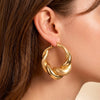 Pendientes de aro oro 18k 750