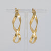 Pendientes de aro en oro 18k 750 forma de 8