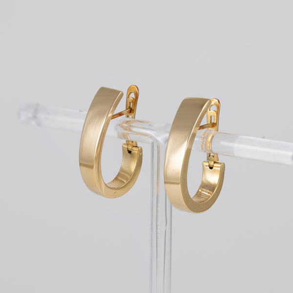 Pendientes de aro oro 18k 750