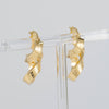 Pendientes de aro en oro 18k 750 forma de 8