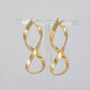 Pendientes de aro en oro 18k 750 forma de 8