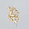 Pendientes de aro en oro 18k 750 forma de 8