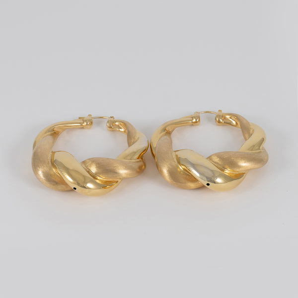 Pendientes de aro oro 18k 750