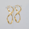 Pendientes de aro en oro 18k 750 forma de 8