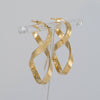 Pendientes de aro en oro 18k 750 forma de 8