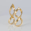 Pendientes de aro en oro 18k 750 forma de 8