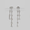 Pendientes en oro blanco 18k con diamantes
