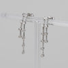 Pendientes en oro blanco 18k con diamantes