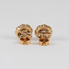 Pendientes antiguos en oro amarillo 18k y diamantes 2.5 ct