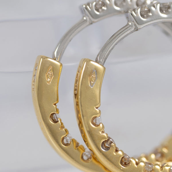 Pendientes Aro oro 18k 750