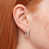 Pendientes Tous de aro cortos en plata 925  motivo osos Bold Motiff