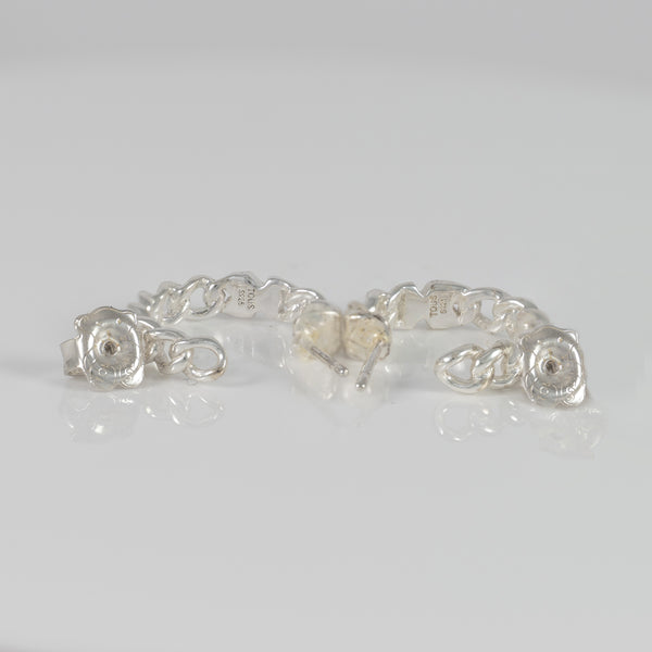 Pendientes Tous de aro cortos en plata 925  motivo osos Bold Motiff