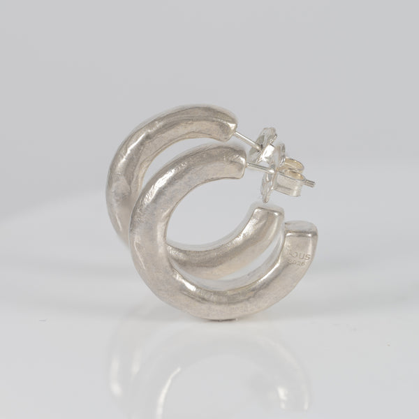 Pendientes Tous de aro de plata 925 Duna Tube