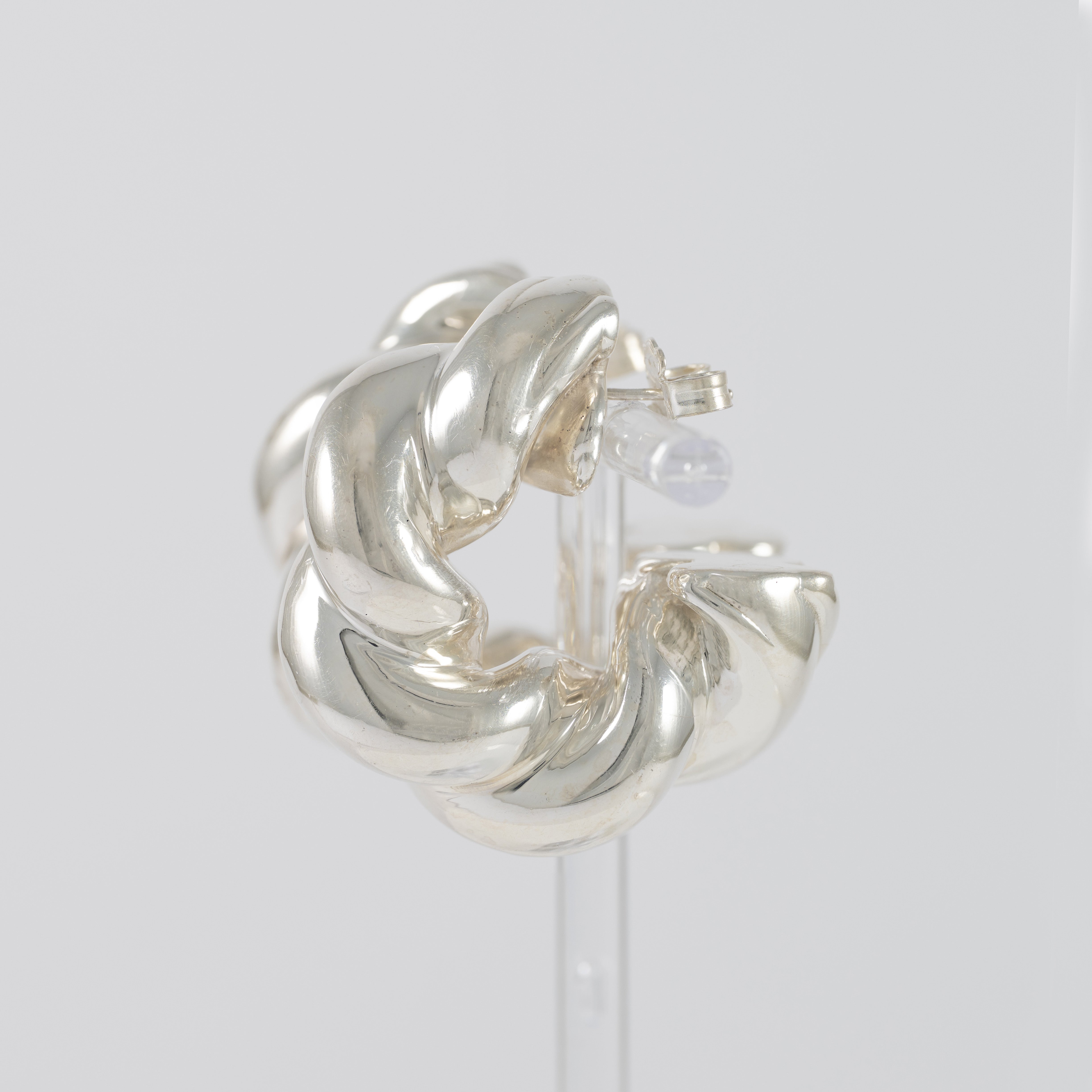 Pendientes Tous de aro en plata 925  Twisted