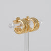 Pendientes Tous piercing fellow de triple aro bañados en oro 18 kt sobre plata