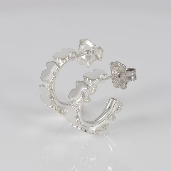 Pendientes Tous de aro en plata 925 motivo osos Carrusel