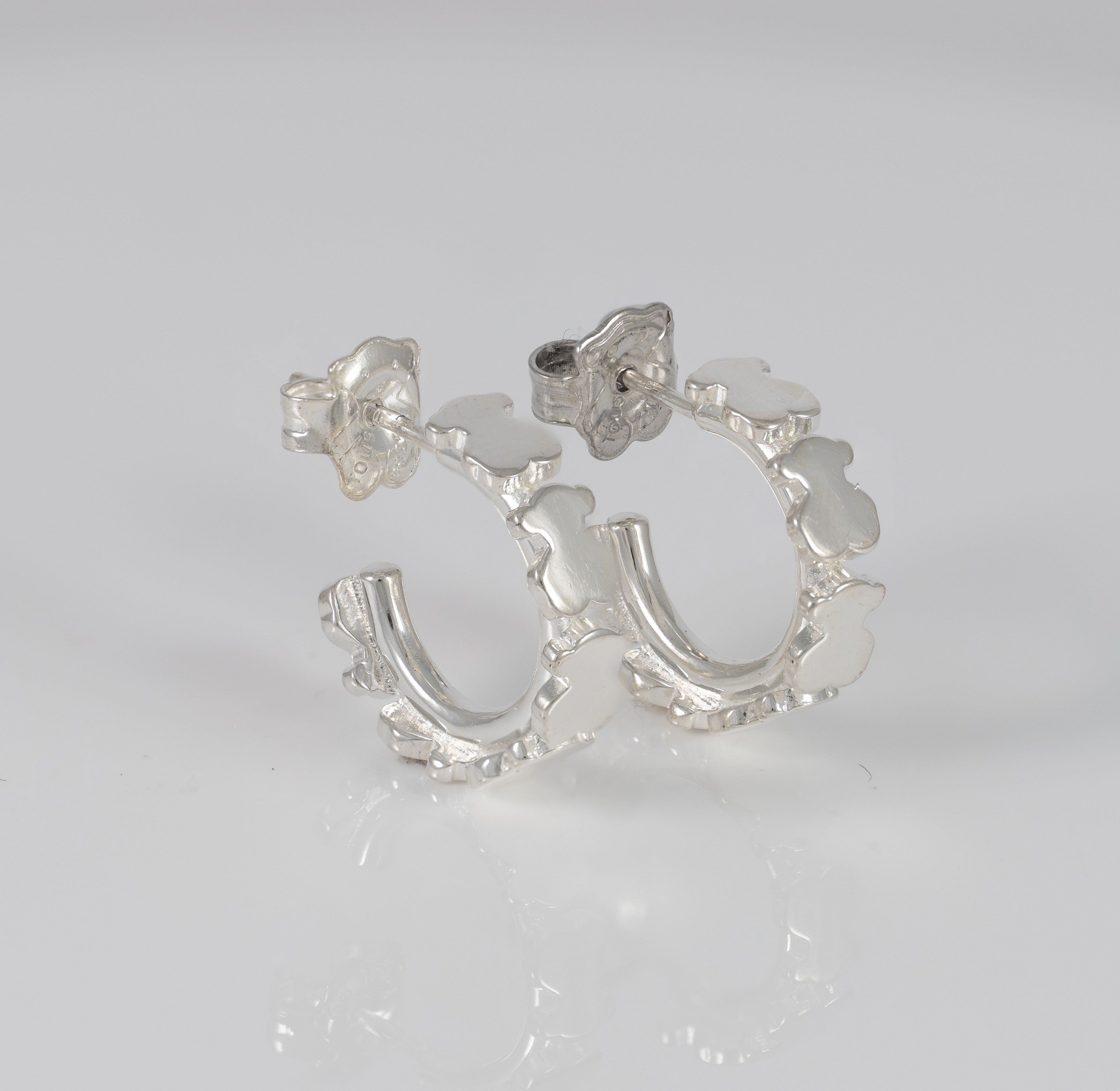 Pendientes Tous de aro en plata 925 motivo osos Carrusel