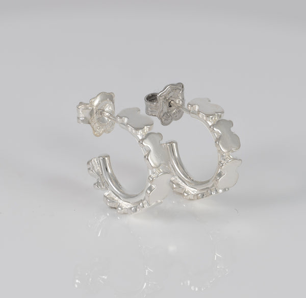 Pendientes Tous de aro en plata 925 motivo osos Carrusel