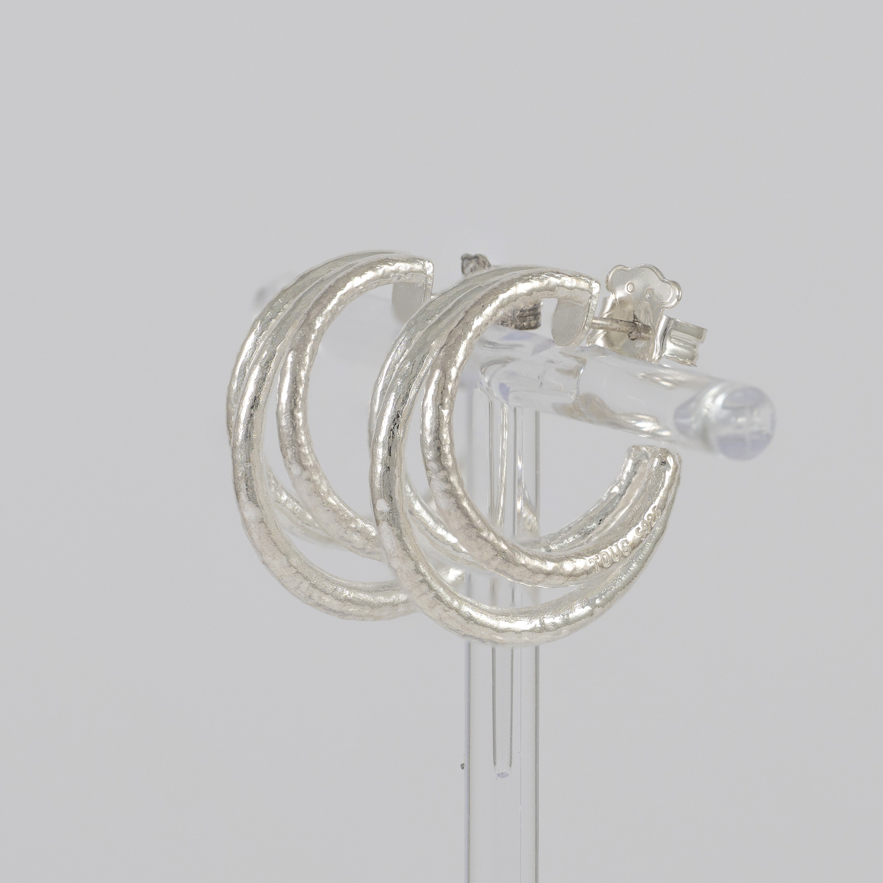 Pendientes Tous de aro en plata 925 Duna