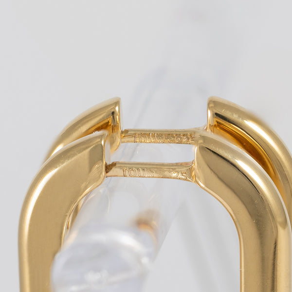 Pendientes Tous de aro con baño de oro 18k Basics