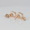 Pendientes Tous  con baño de oro rosa 18 kt sobre plata con gemas Super Power