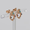 Pendientes Tous  con baño de oro rosa 18 kt sobre plata con gemas Super Power