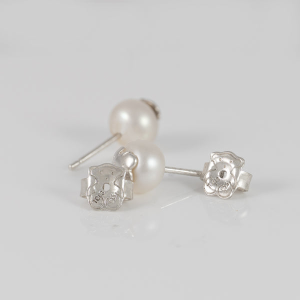 Pendientes Tous de Plata 925 y Perlas cultivadas 8 mm Icon Pearl