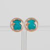 Pendientes Tous con baño de oro rosa 18 kt sobre plata y amazonita Camille
