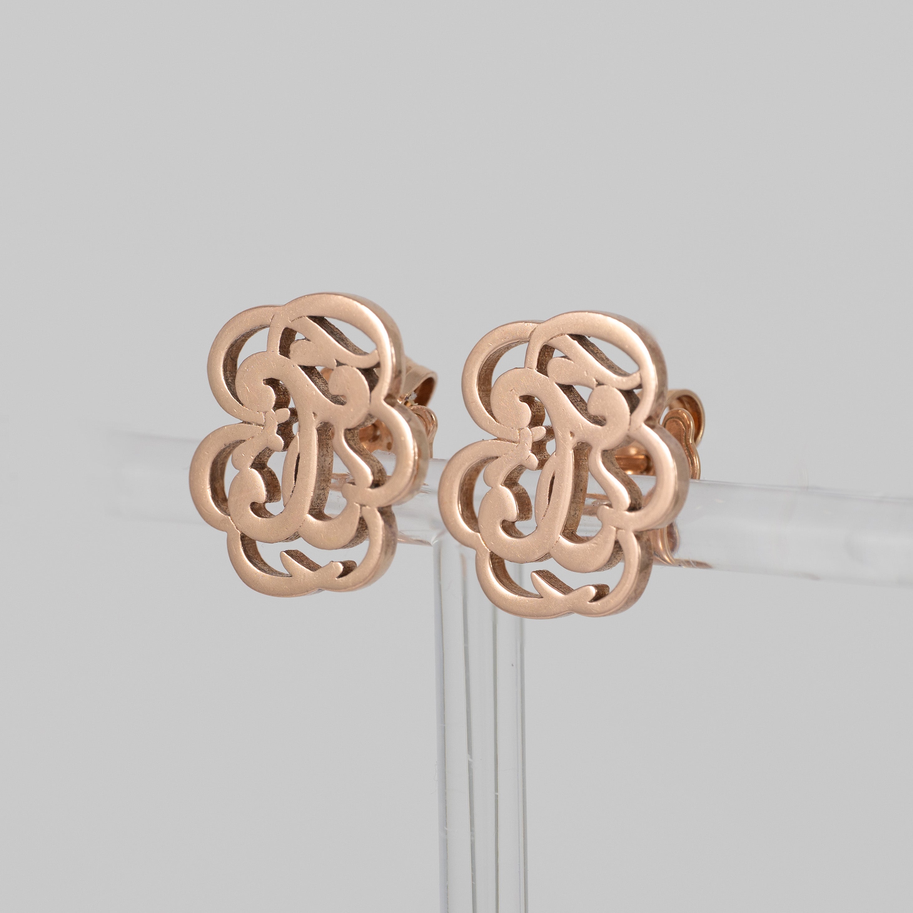 Pendientes Tous con baño de oro rosa 18k sobre plata Rubric