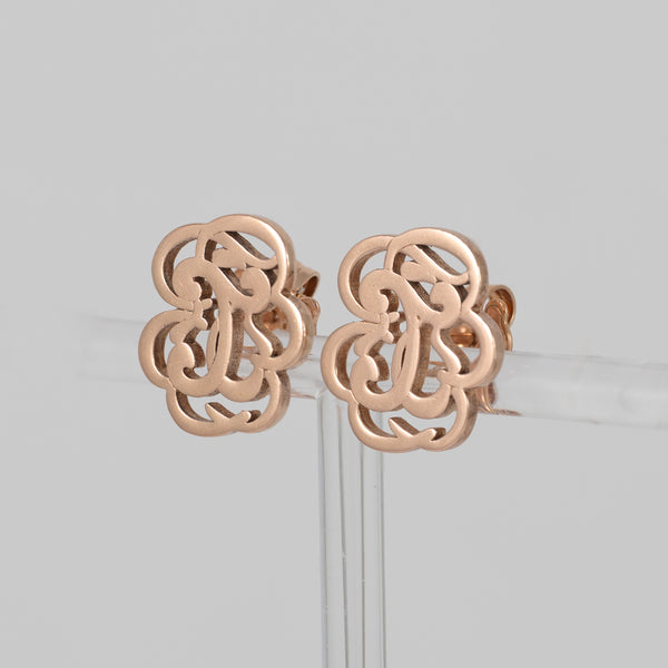 Pendientes Tous con baño de oro rosa 18k sobre plata Rubric
