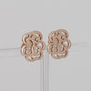 Pendientes Tous con baño de oro rosa 18k sobre plata Rubric