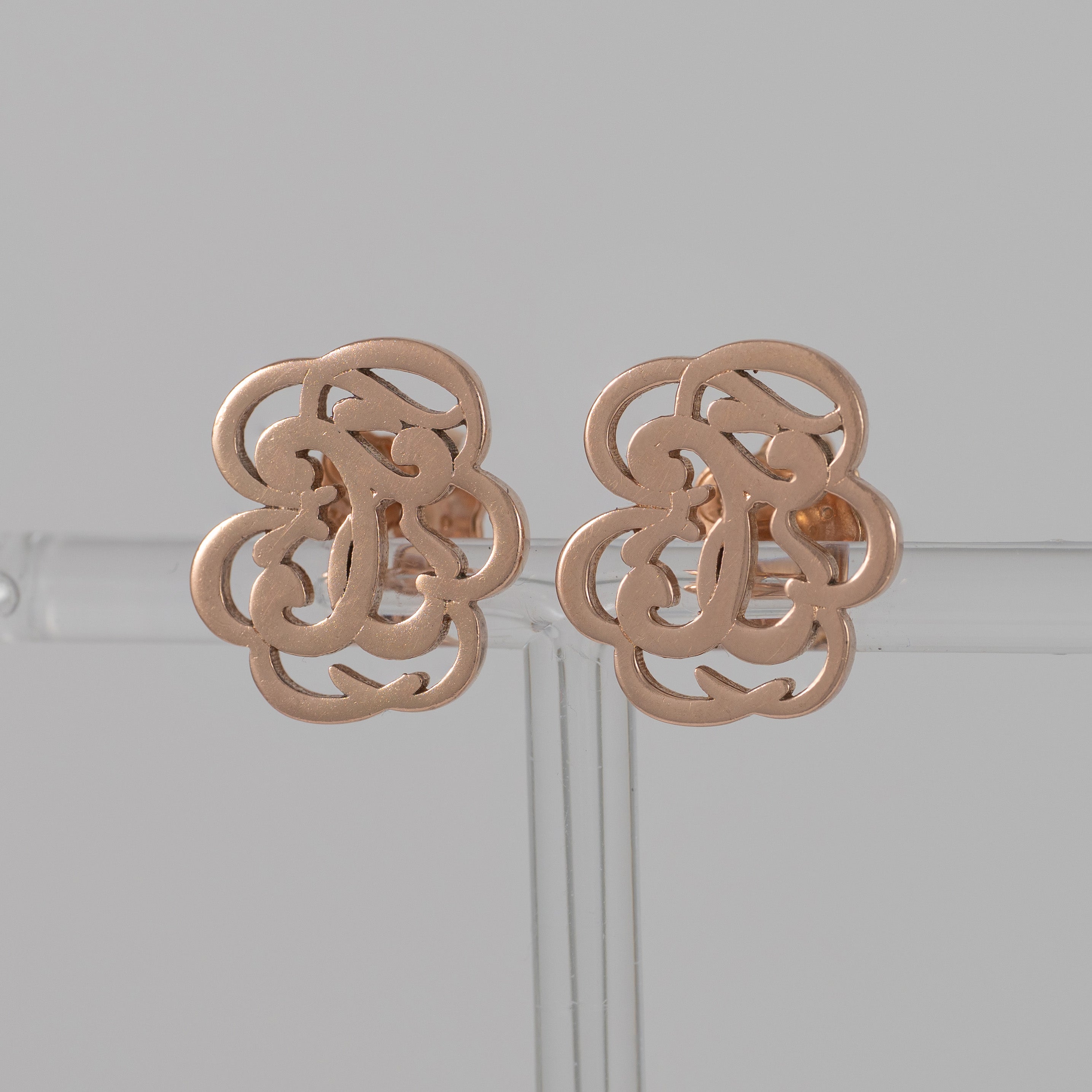 Pendientes Tous con baño de oro rosa 18k sobre plata Rubric