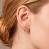 Pendientes Tous con baño de oro rosa 18k sobre plata Rubric