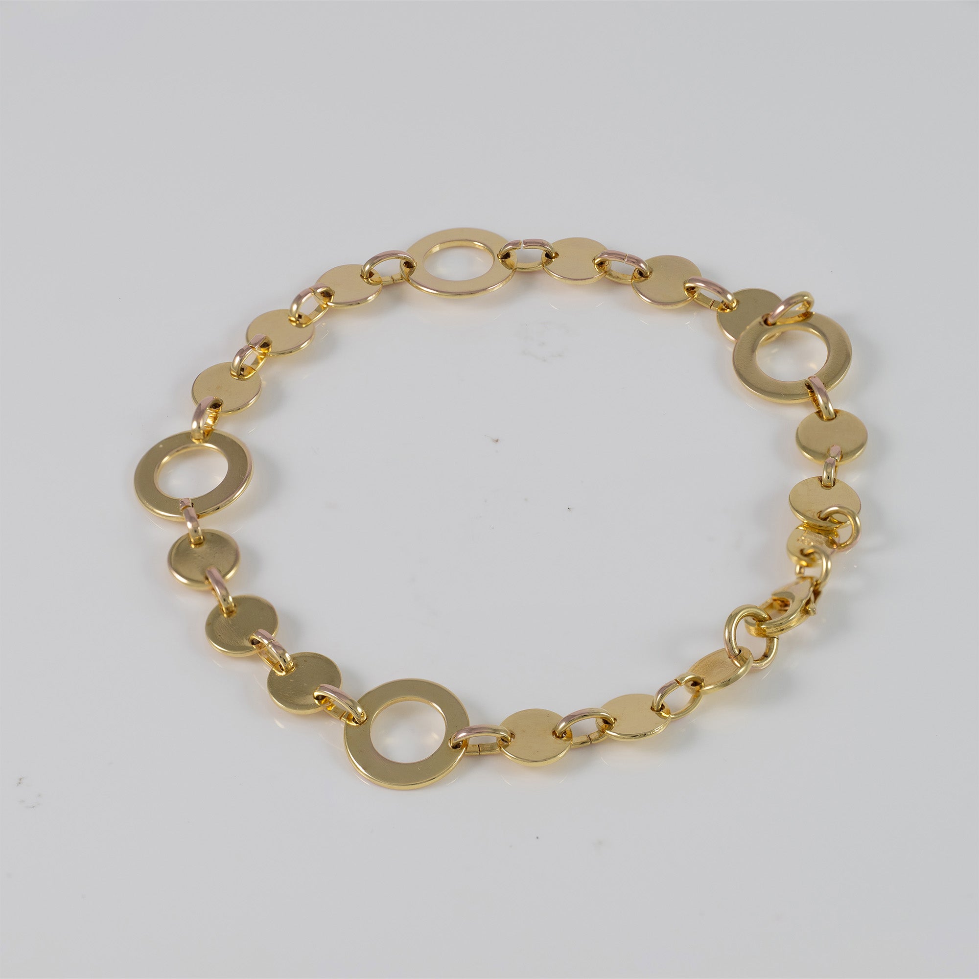 Pulsera de cadena Tous en plata Vermeil con eslabones circulares