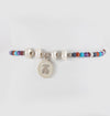 Pulsera camafeo Tous color océano de plata con perlas y piedras preciosas