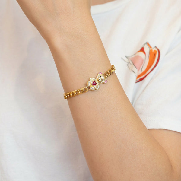 Pulsera Oso oro 18k 750